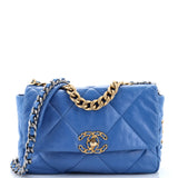 19 Flap Bag Quilted Leather Medium