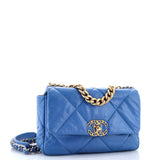 19 Flap Bag Quilted Leather Medium