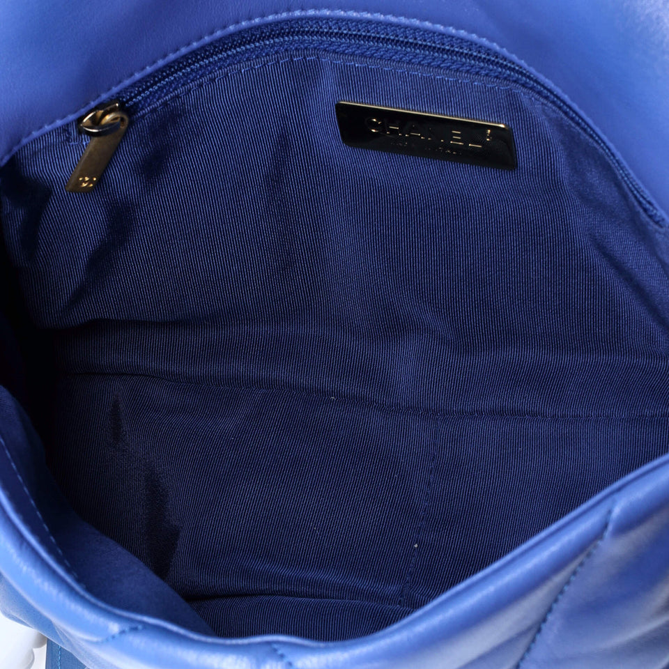 19 Flap Bag Quilted Leather Medium
