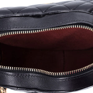 CC in Love Heart Clutch with Chain Quilted Lambskin