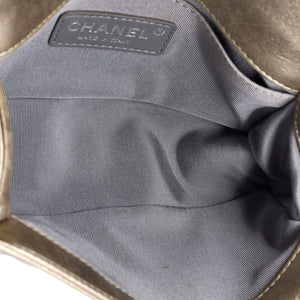 Boy Flap Bag Quilted Metallic Calfskin Small