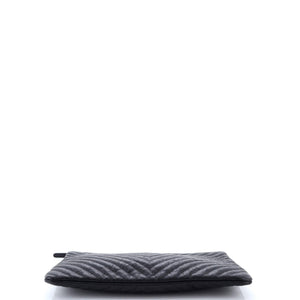 O Case Clutch Chevron Calfskin Large