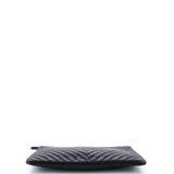 O Case Clutch Chevron Calfskin Large