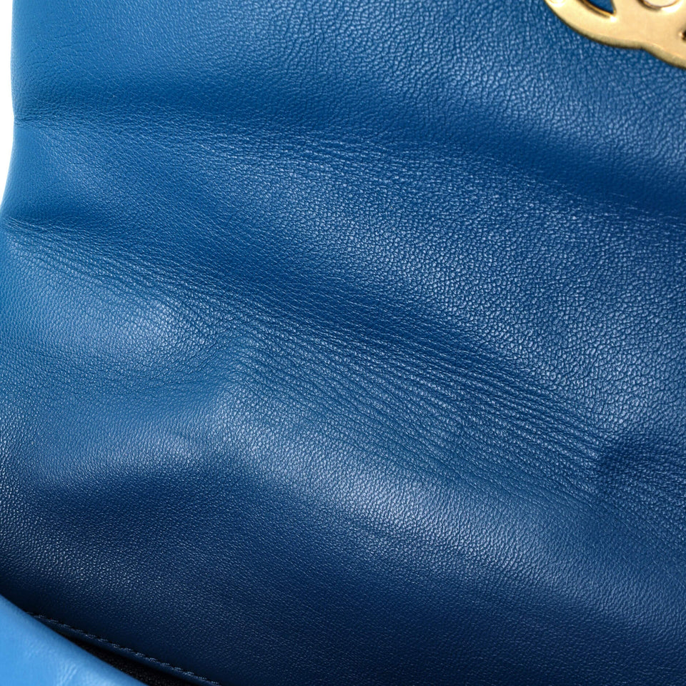 19 Flap Bag Quilted Leather Large