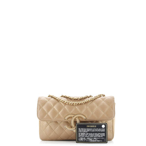 CC Chic Double Flap Bag Quilted Lambskin Small
