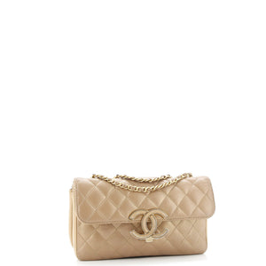 CC Chic Double Flap Bag Quilted Lambskin Small