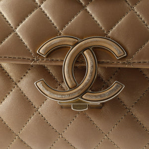 CC Chic Double Flap Bag Quilted Lambskin Small