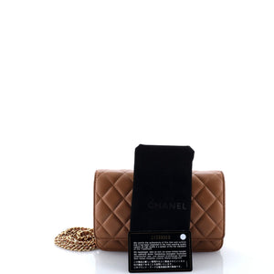 Wallet on Chain Quilted Lambskin