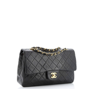 Vintage Classic Double Flap Bag Quilted Lambskin Medium
