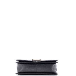 Boy Flap Bag Quilted Caviar Old Medium