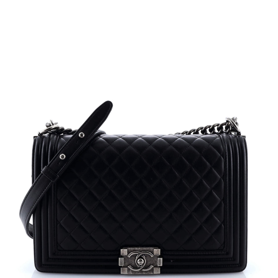 Boy Flap Bag Quilted Lambskin New Medium