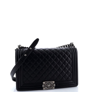 Boy Flap Bag Quilted Lambskin New Medium