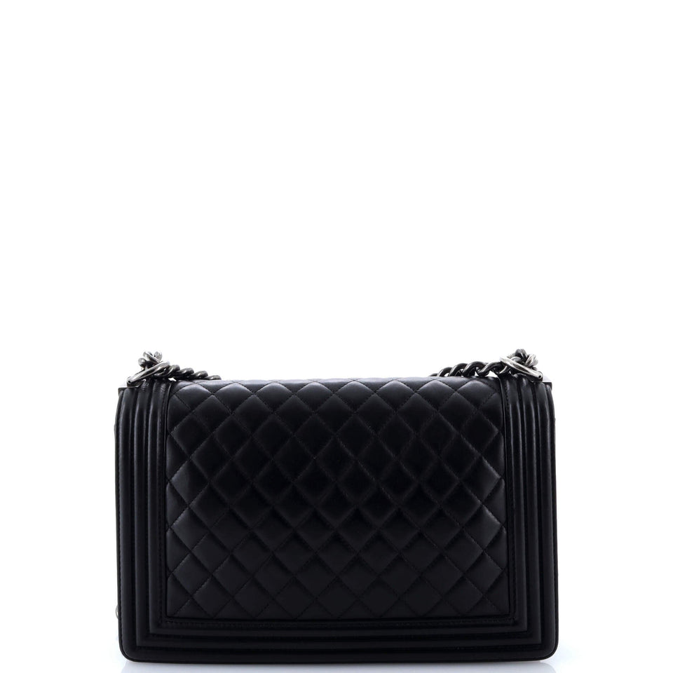 Boy Flap Bag Quilted Lambskin New Medium