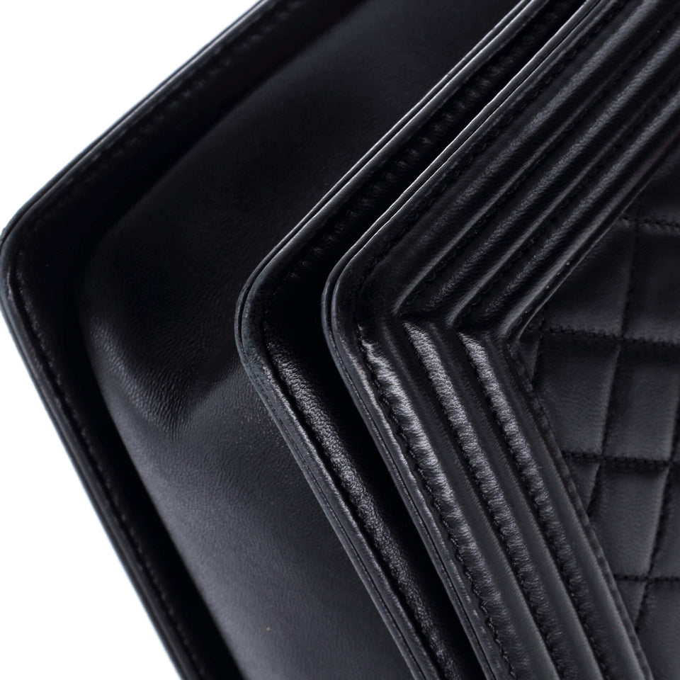 Boy Flap Bag Quilted Lambskin New Medium
