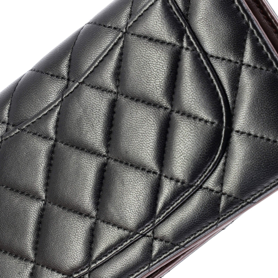 L-Yen Wallet Quilted Lambskin Long