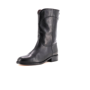 Women's CC Logo Moto Boots Leather