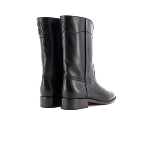Women's CC Logo Moto Boots Leather