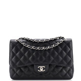 Classic Double Flap Bag Quilted Caviar Jumbo