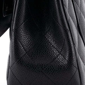 Classic Double Flap Bag Quilted Caviar Jumbo