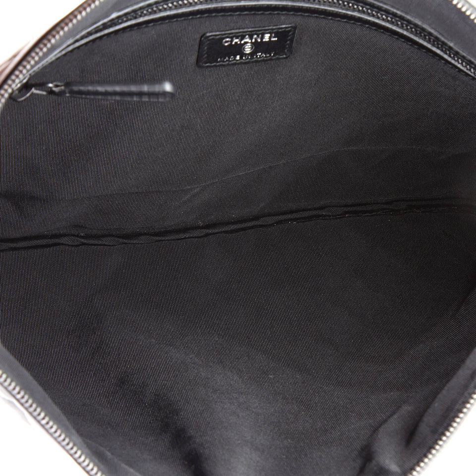 Boy O Case Clutch Quilted Lambskin Large