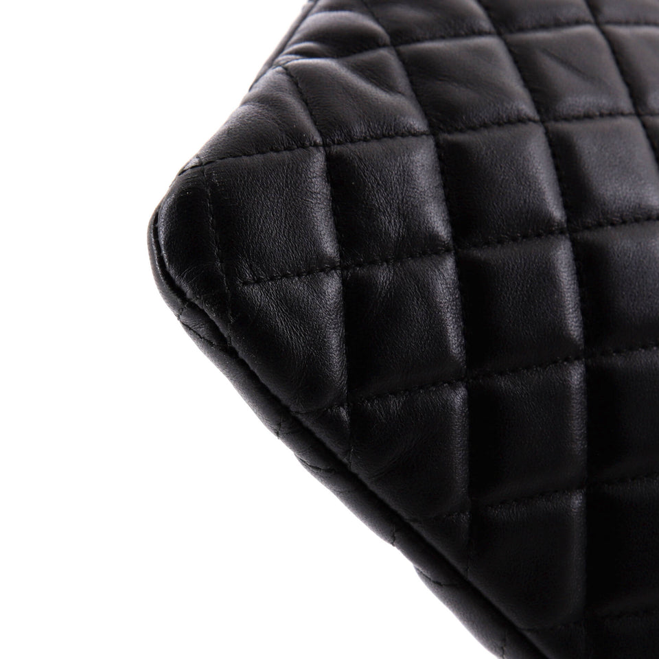 Boy O Case Clutch Quilted Lambskin Large
