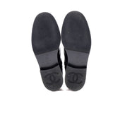 Women's Cap Toe CC Mid-Calf Combat Boots Leather