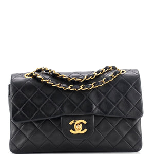 Vintage Classic Double Flap Bag Quilted Lambskin Small