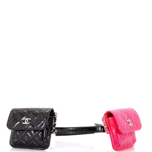 CC Belt In Love Waist Bag Quilted Patent Mini