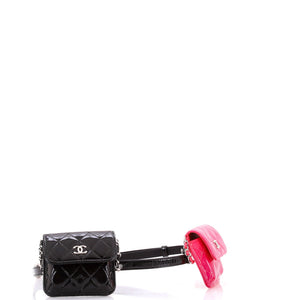CC Belt In Love Waist Bag Quilted Patent Mini