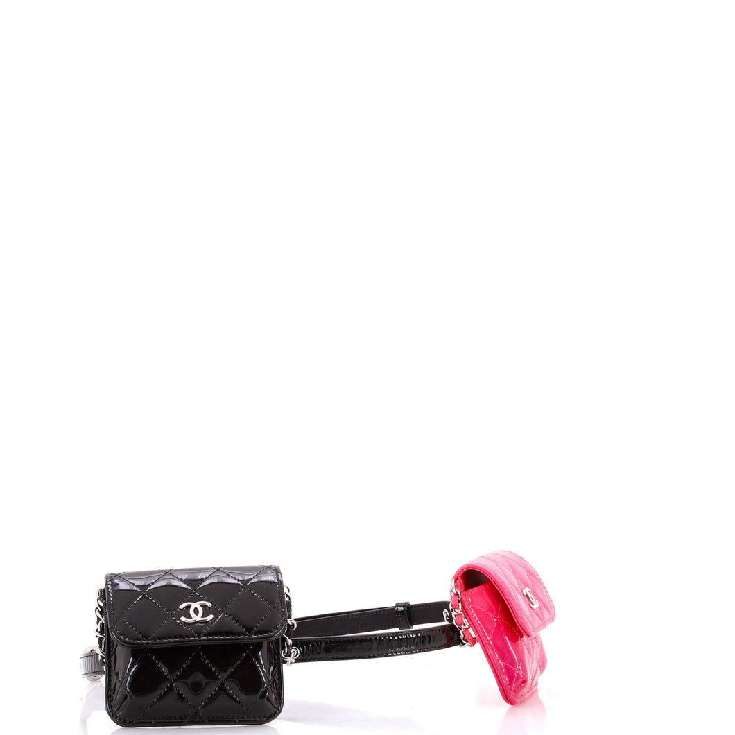 CC Belt In Love Waist Bag Quilted Patent Mini