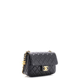 Coco de Toi Heart Chain Square Flap Bag Quilted Lambskin Small