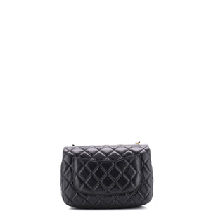 Coco de Toi Heart Chain Square Flap Bag Quilted Lambskin Small