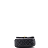 Coco de Toi Heart Chain Square Flap Bag Quilted Lambskin Small