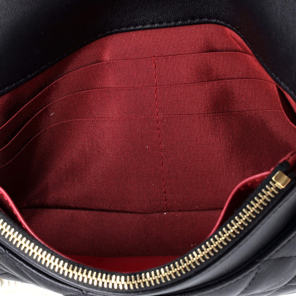 About Pearls Wallet on Chain Quilted Calfskin