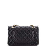 Classic Double Flap Bag Quilted Caviar Small