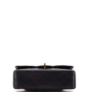 Classic Double Flap Bag Quilted Caviar Small