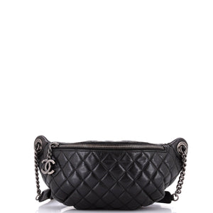 Banane Waist Bag Quilted Leather