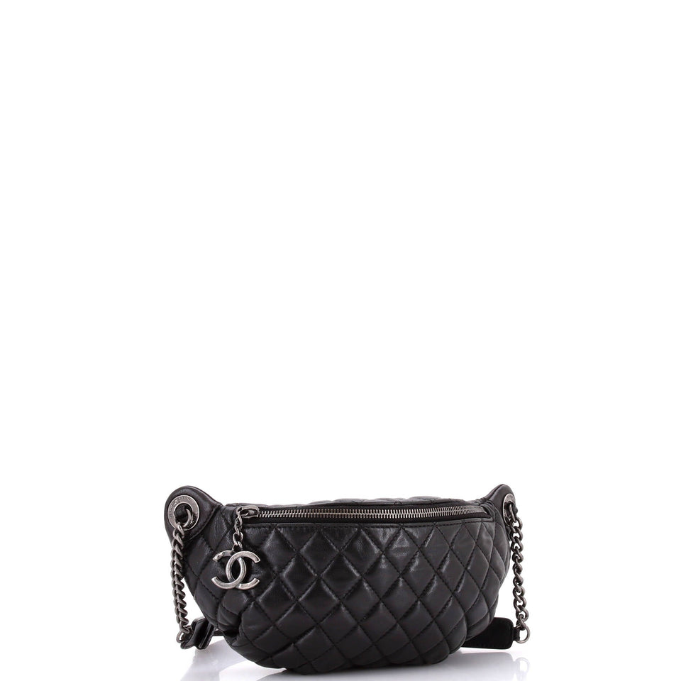 Banane Waist Bag Quilted Leather