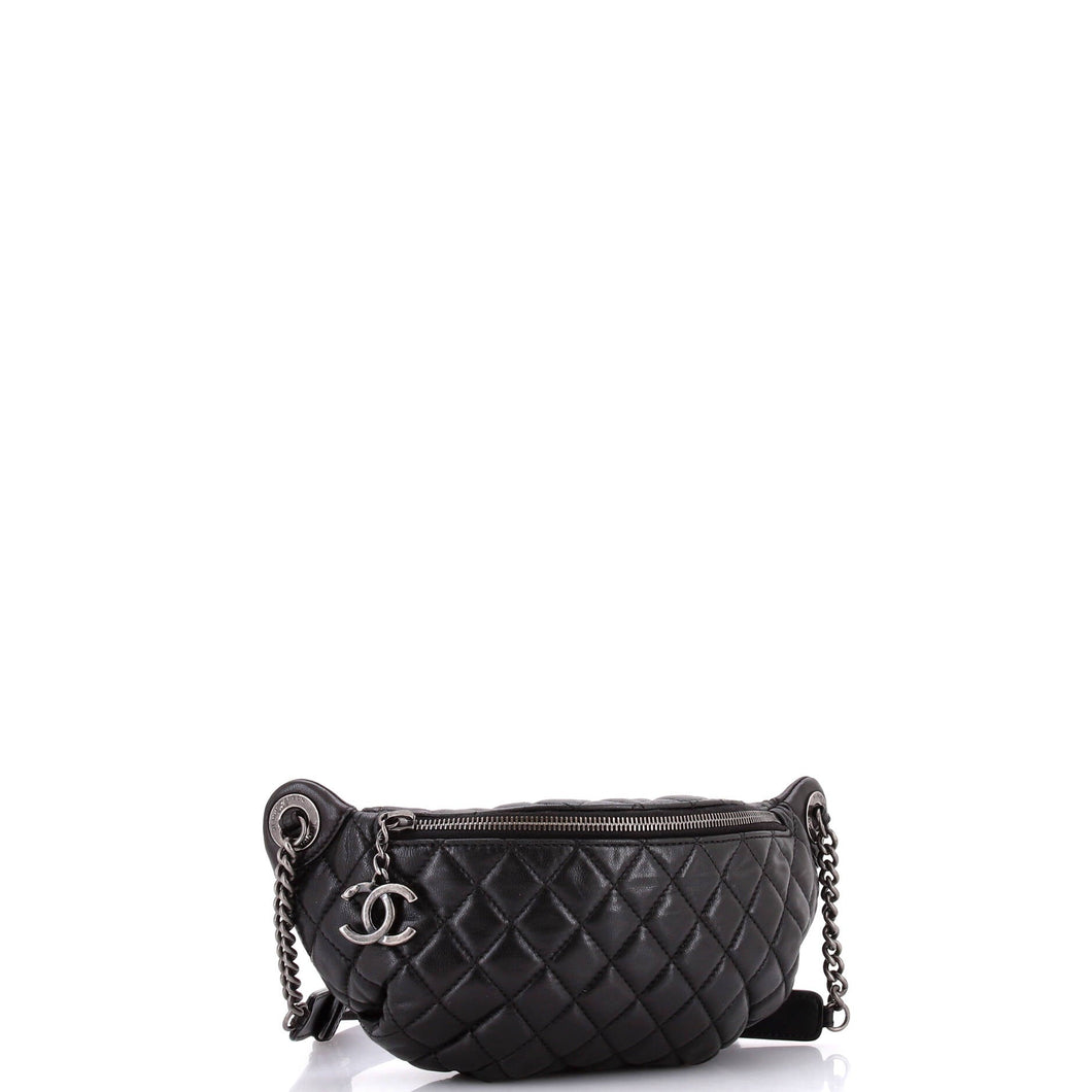 Banane Waist Bag Quilted Leather
