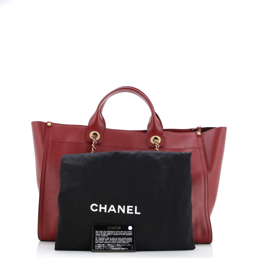 Deauville Tote Studded Caviar Medium