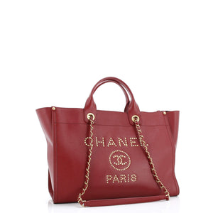 Deauville Tote Studded Caviar Medium