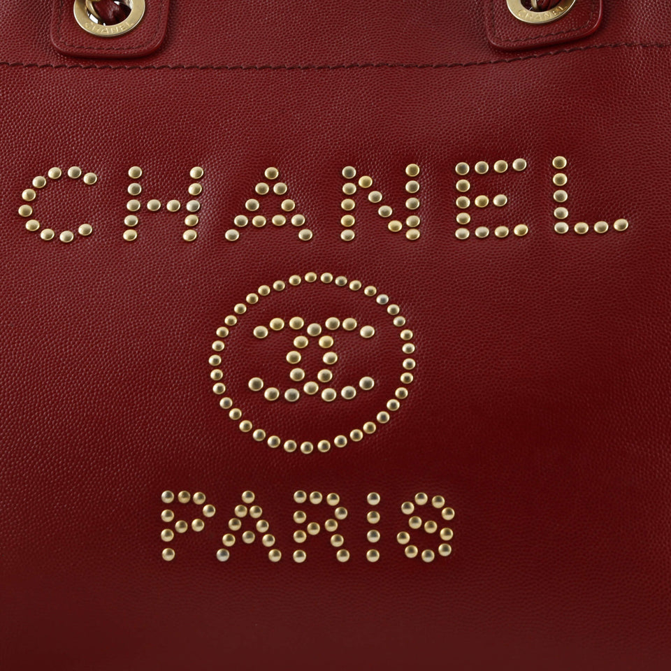 Deauville Tote Studded Caviar Medium