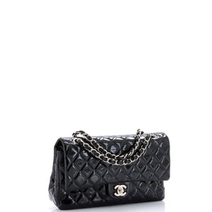 Classic Double Flap Bag Quilted Patent Medium