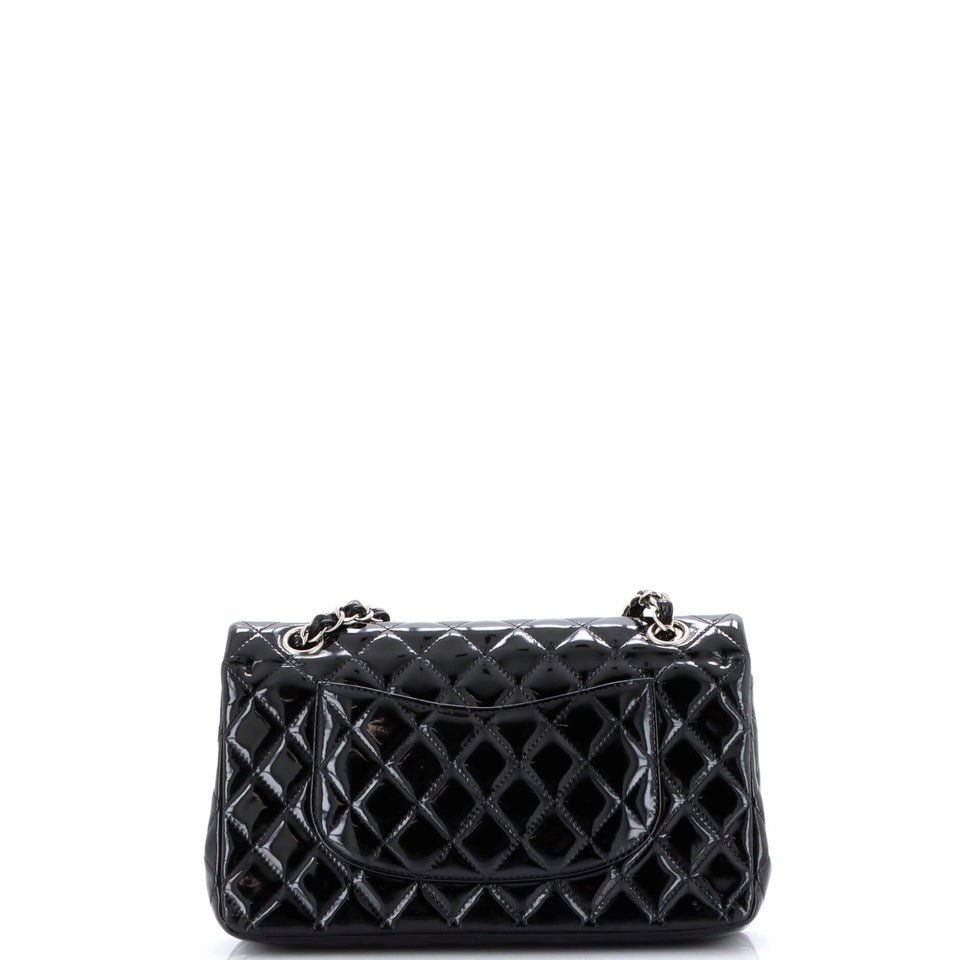 Classic Double Flap Bag Quilted Patent Medium
