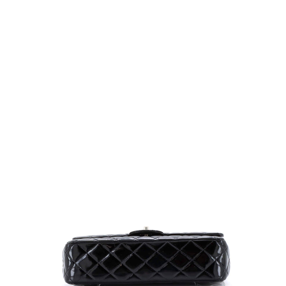 Classic Double Flap Bag Quilted Patent Medium