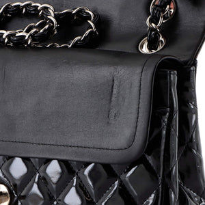 Classic Double Flap Bag Quilted Patent Medium