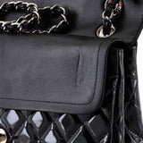 Classic Double Flap Bag Quilted Patent Medium