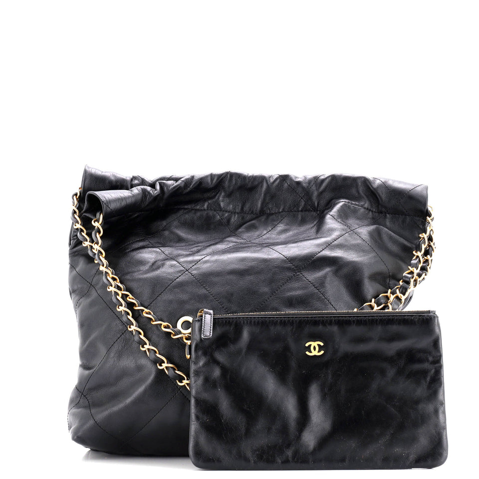 22 Chain Hobo Quilted Calfskin Small