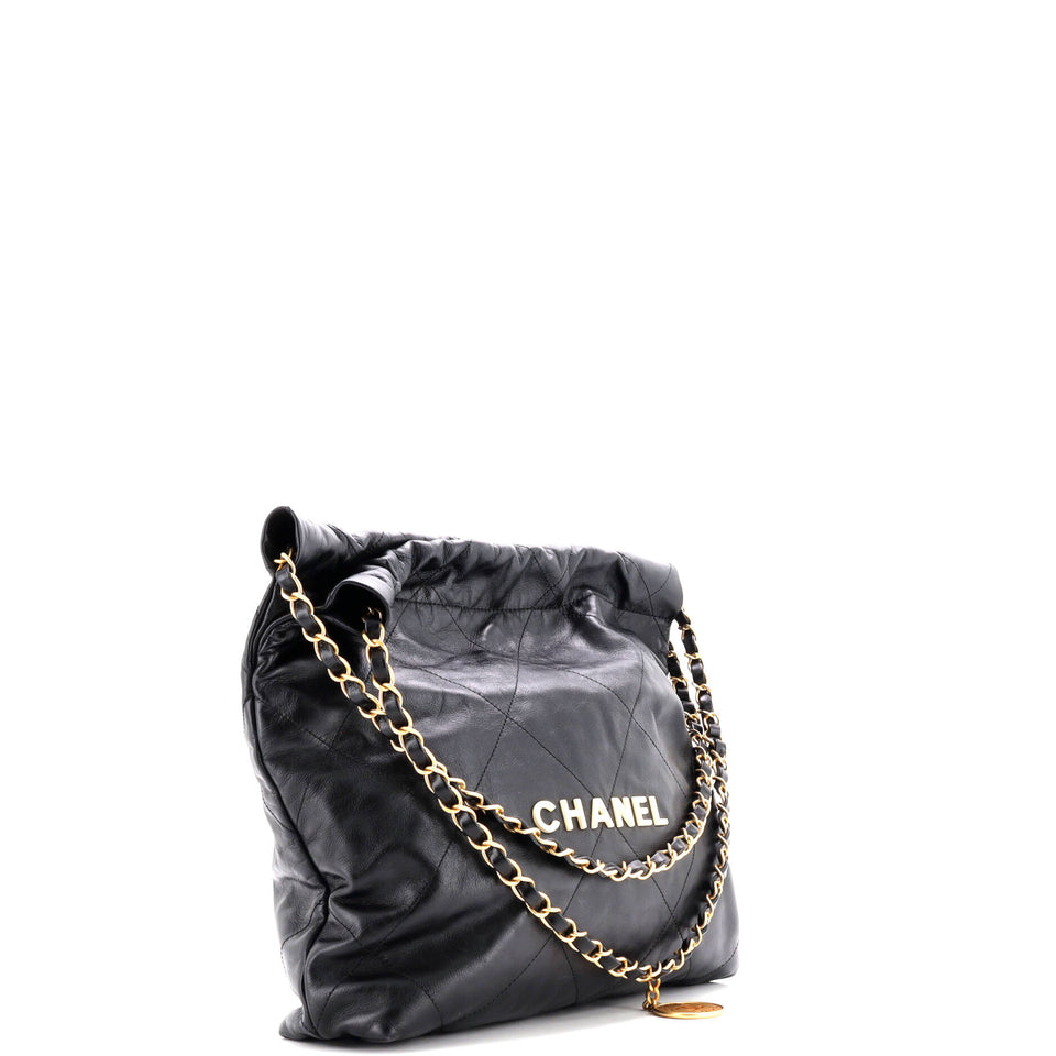 22 Chain Hobo Quilted Calfskin Small
