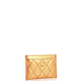 Classic Card Holder Quilted Iridescent Lambskin